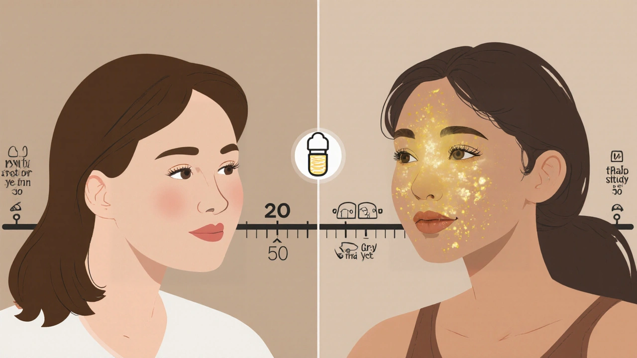 Two young women compared: one with strong bones on combo pill, the other with dimming bones on progestin-only method.
