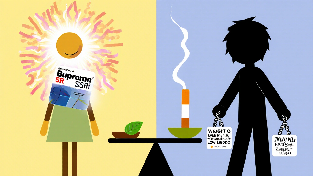 Compare Bupron SR (Bupropion) with Alternatives for Depression and Smoking Cessation