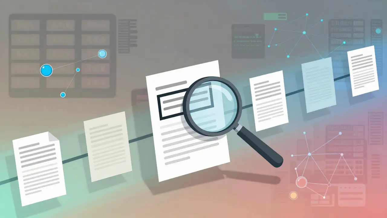 Illustration of a timeline showing drug safety data updates and tracking over time.