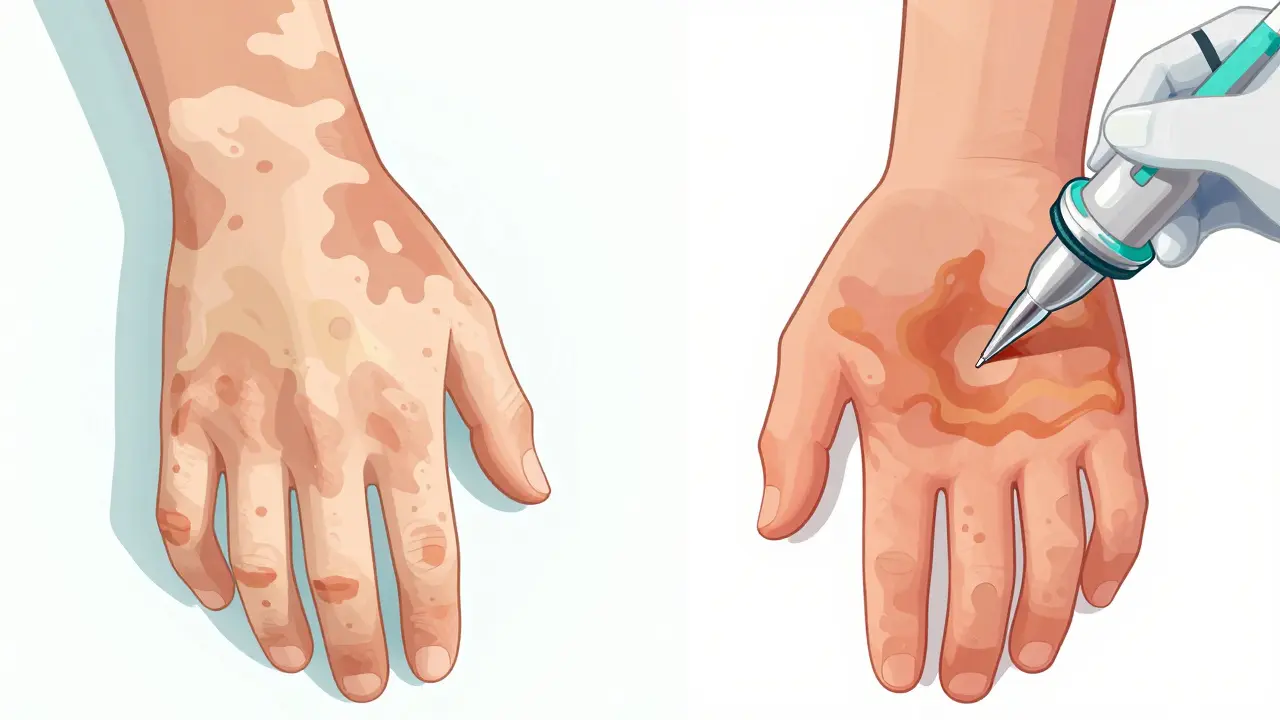 Comparison of makeup application and micropigmentation for vitiligo